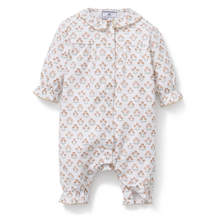 Baby Twill Madeline Romper In Estate Garden