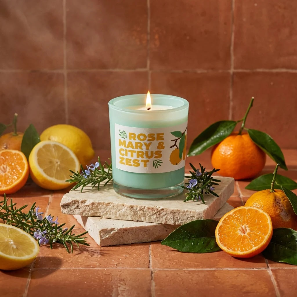 Rosemary + Citrus Zest Candles