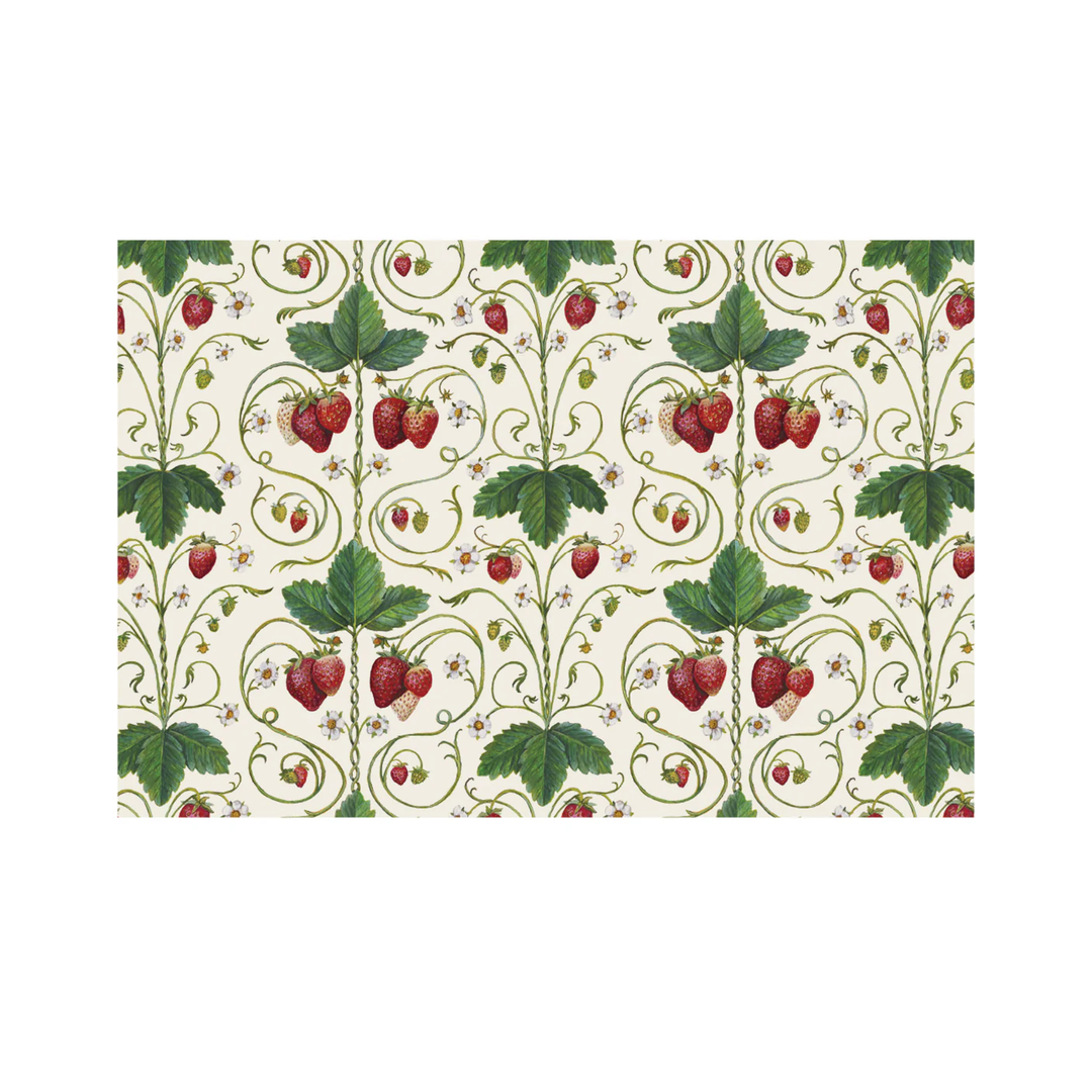 Strawberry Fields Placemats Pad of 18