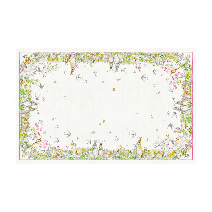 Remi Italian Linen Spring Tablecloth