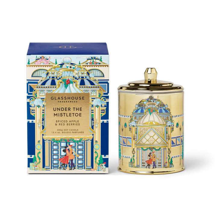 Glasshouse Under the Mistletoe 13.4 oz. Triple Scented Candle Limited Edition