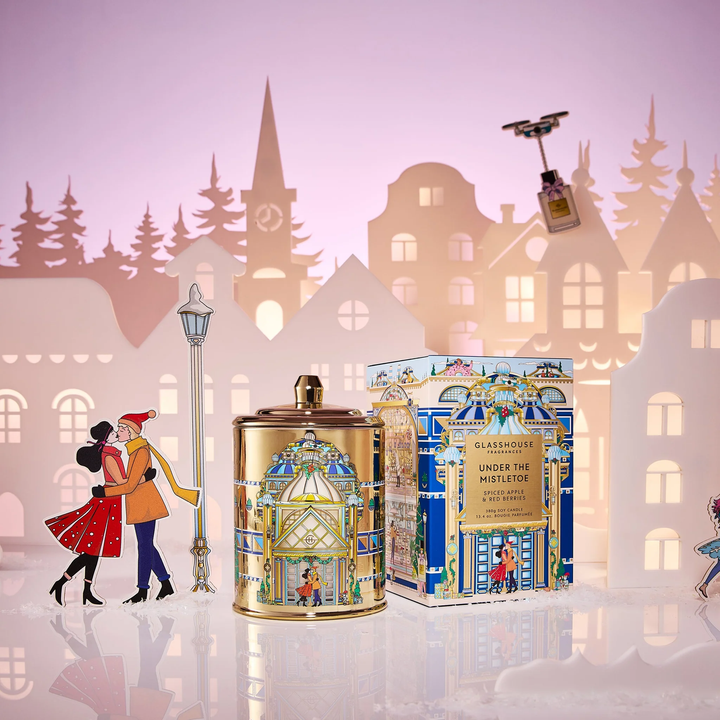 Glasshouse Under the Mistletoe 13.4 oz. Triple Scented Candle Limited Edition