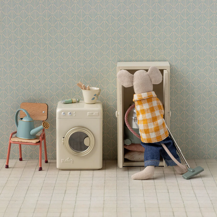 Maileg - Washing Machine, Mouse Off White
