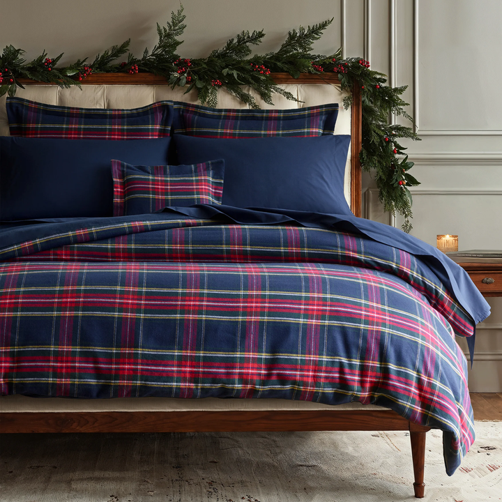 Queen Flannel Sheet Set in Windsor Tartan