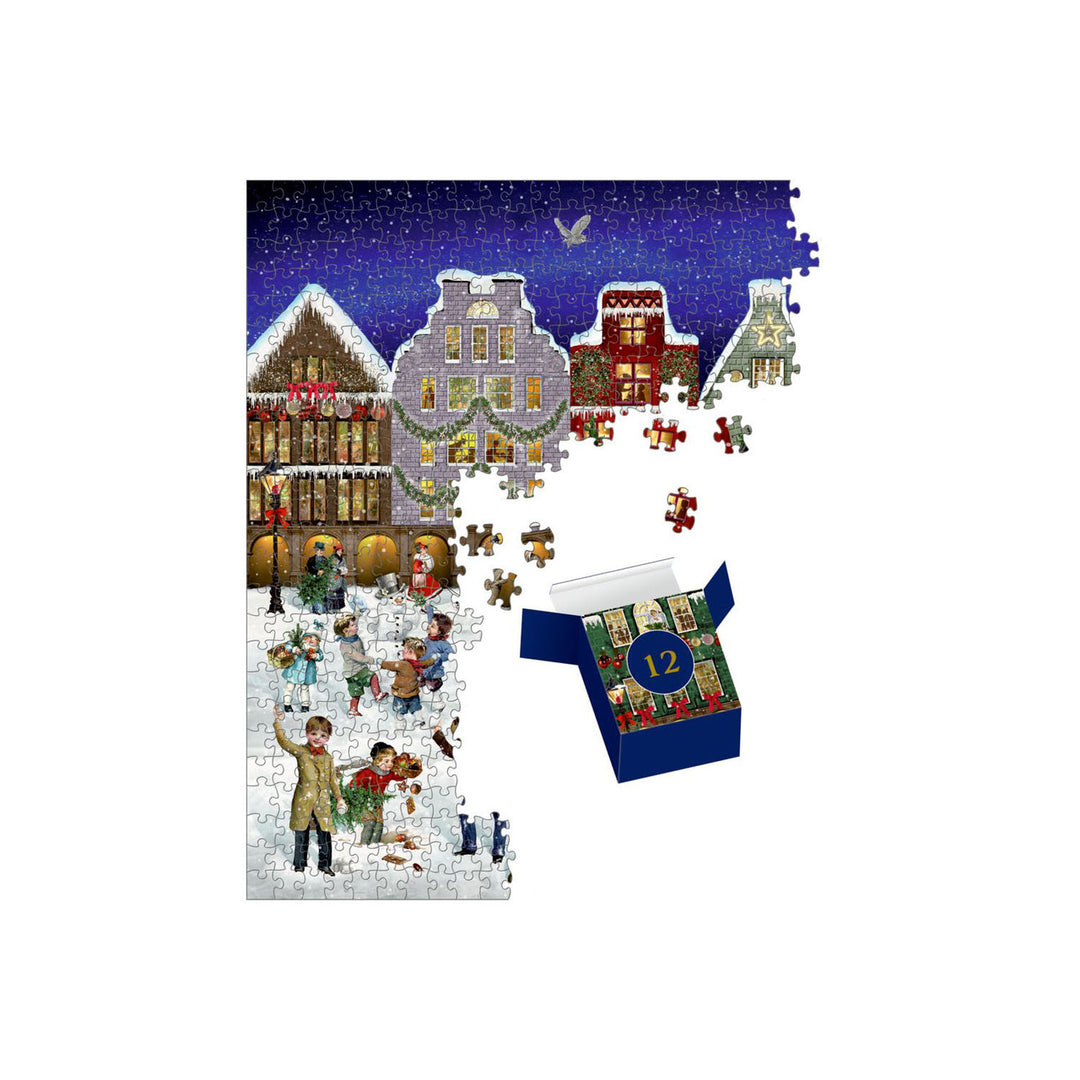 Winter Evening In The Town Advent Calendar Puzzle