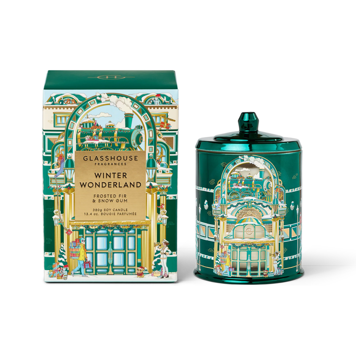 Glasshouse Winter Wonderland 13.4 oz. Triple Scented Candle Limited Edition