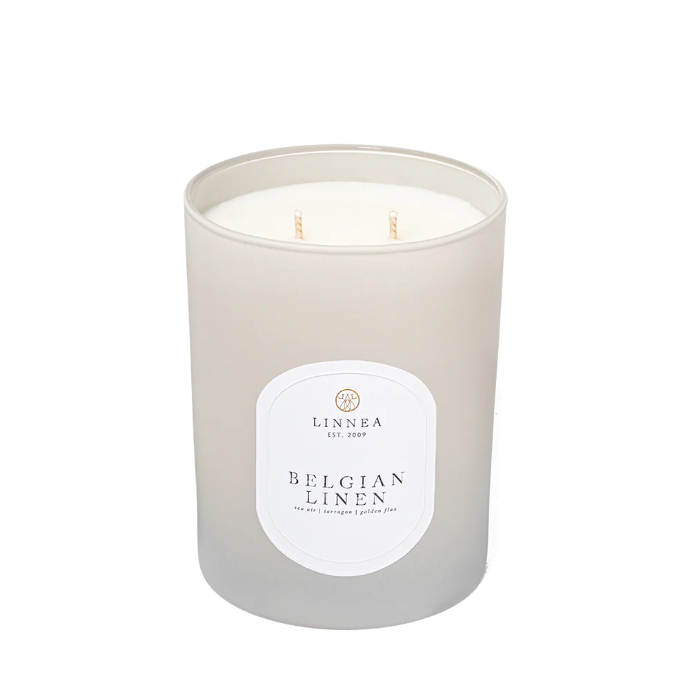 Belgian Linen 2-Wick Candle 11oz