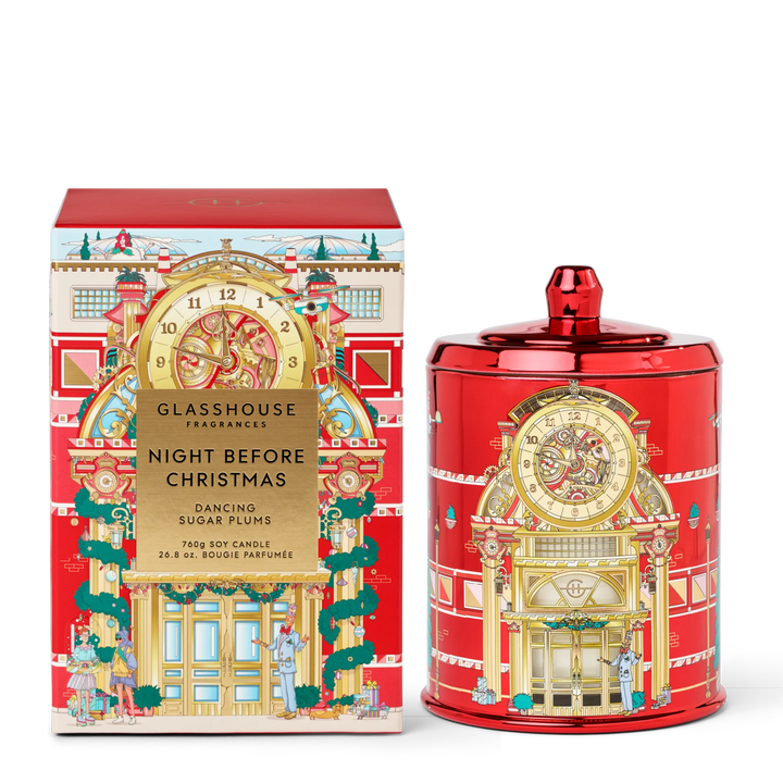 Glasshouse Night Before Christmas 26.8 oz. Triple Scented Candle Limited Edition