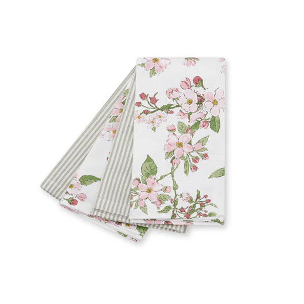 Blossom & Stripes Napkin Set Of Four