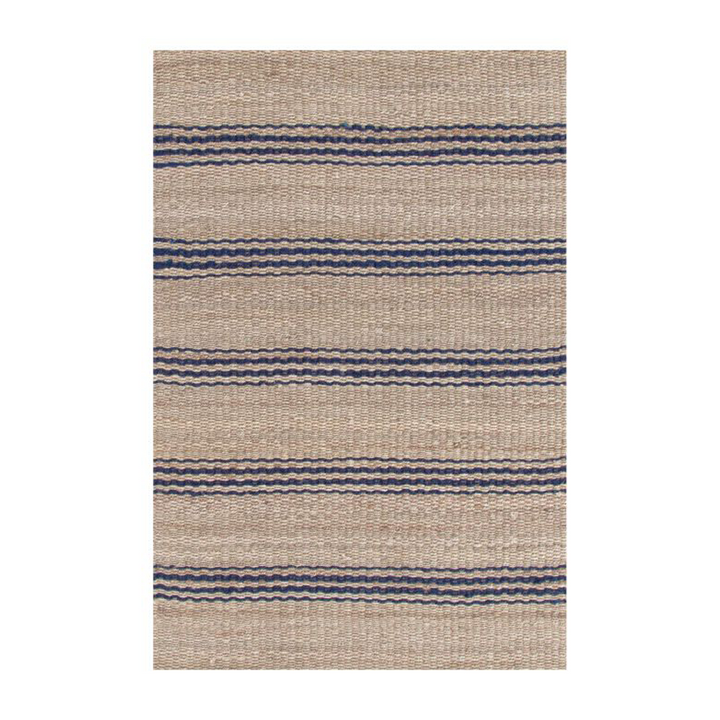 Jute Ticking Indigo Handwoven Rug 2' x 3'