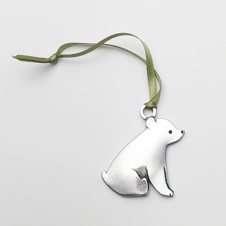 Pewter Baby Bear Ornament