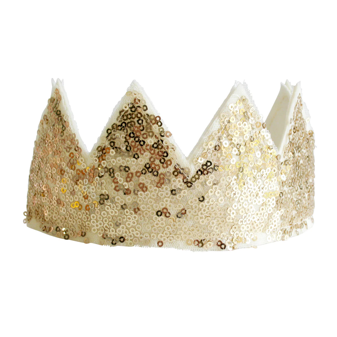 Sequined Crown Gold