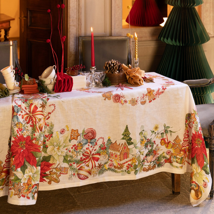 Marzapepe Square Linen Tablecloth