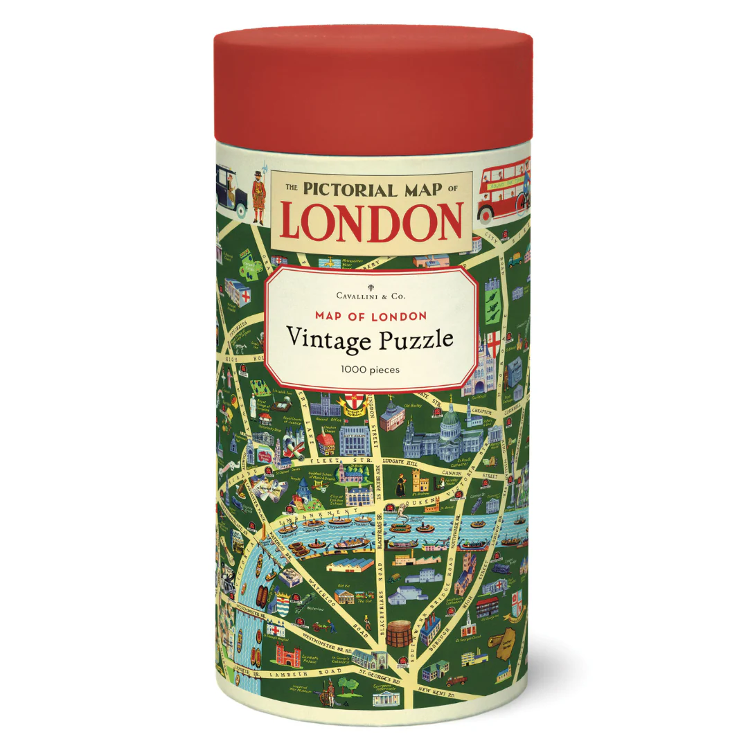 Vintage London Map 1000 Piece Puzzle