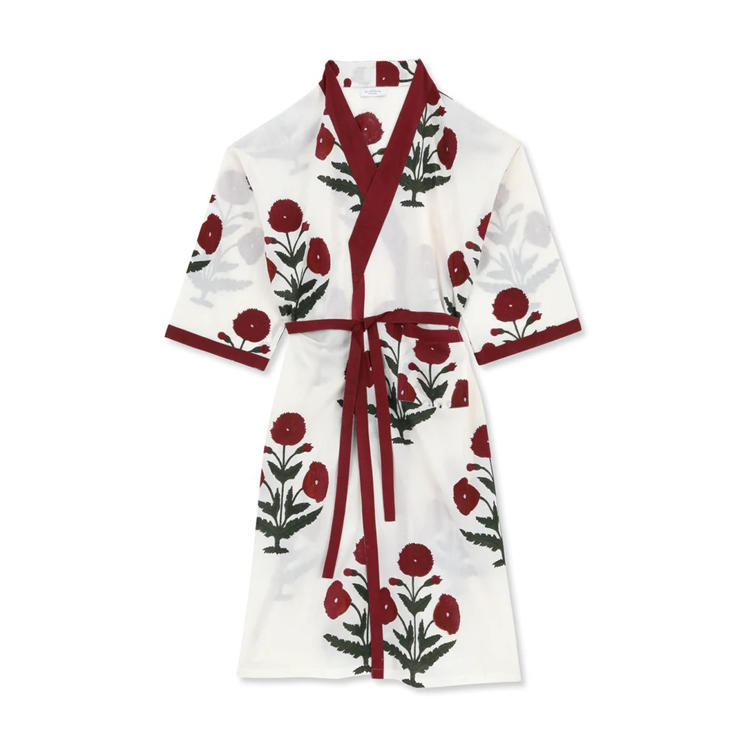 Poppy Red Kimono