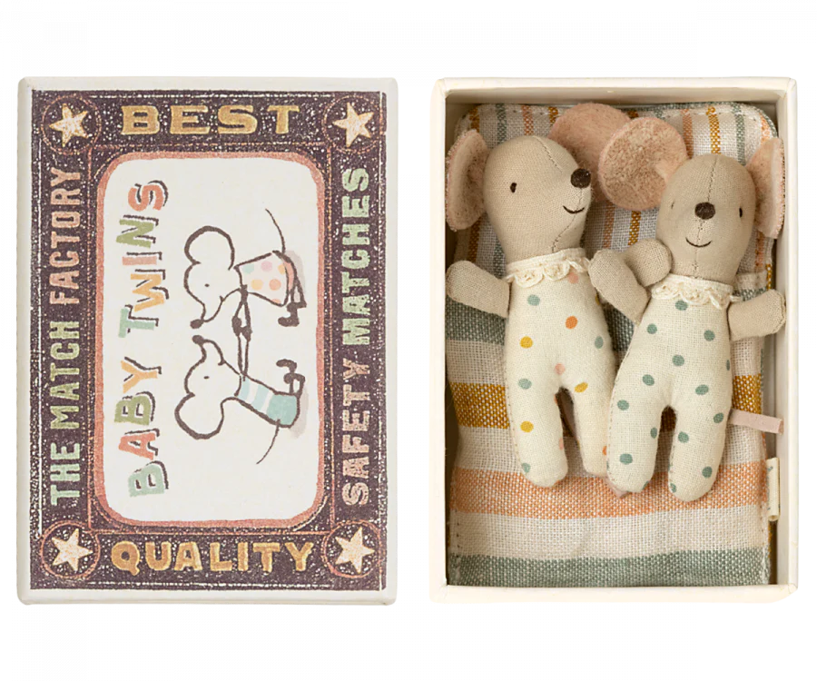 Maileg - Baby Twins in Matchbox