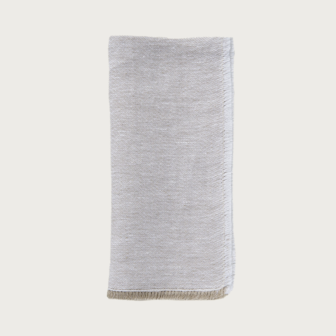 Luce Fringe Soft Napkin in Natural