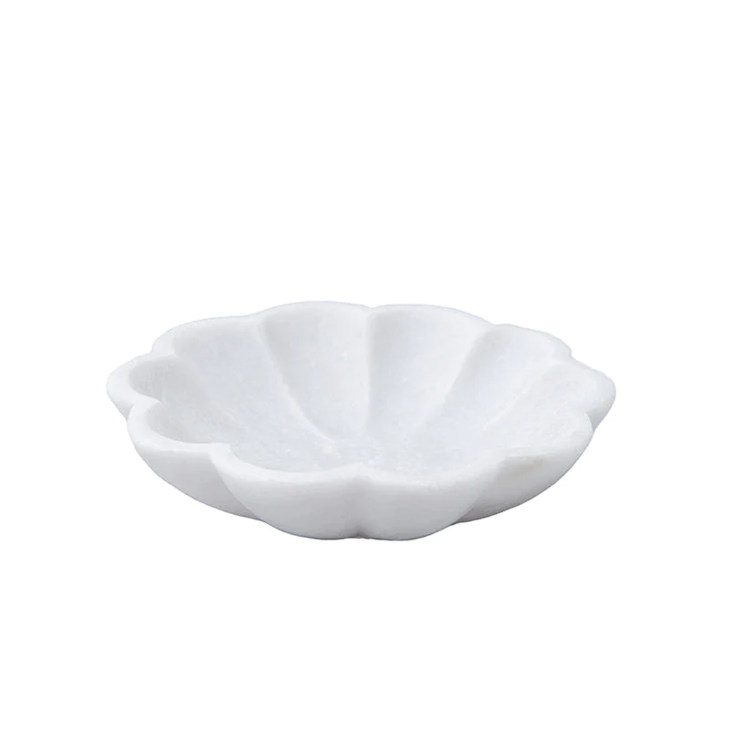 Belle De Provence Marble Scalloped Bowl