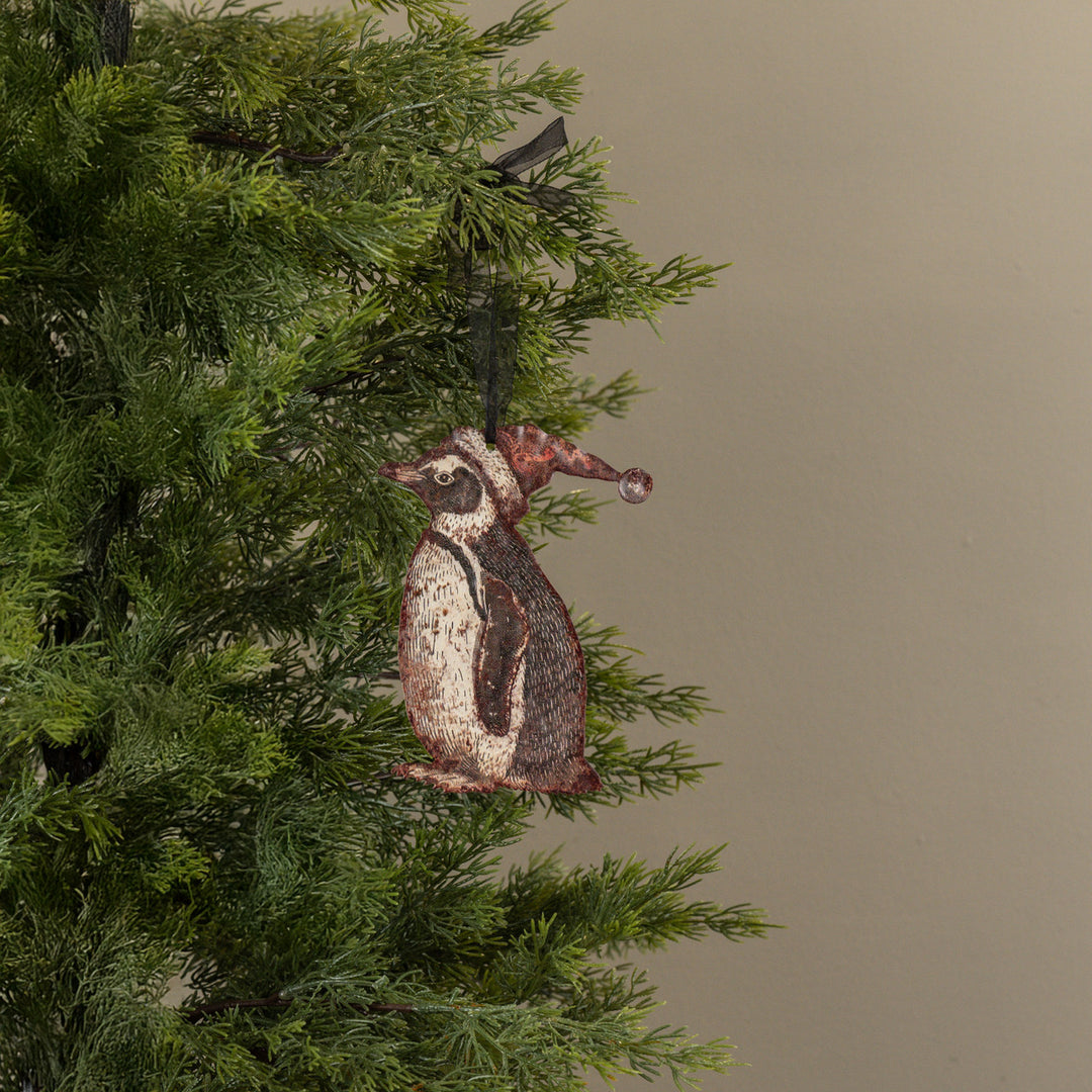 Metal Penguin Ornament