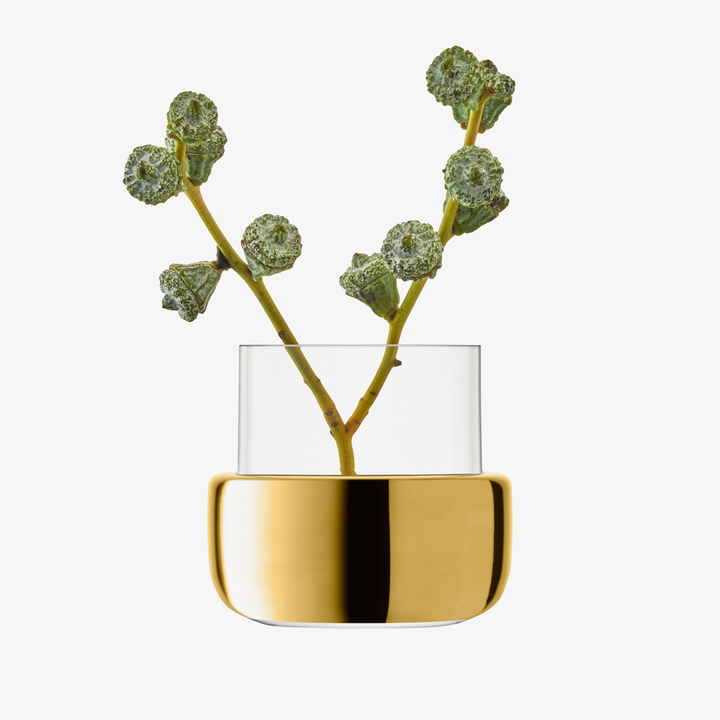 Aurum Gold Vase - Tealight Holder 3.25"