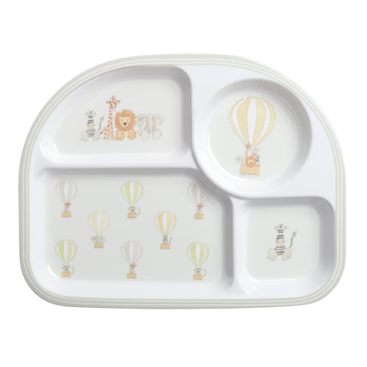 Bears & Balloons Children's Melamine Divider Plate