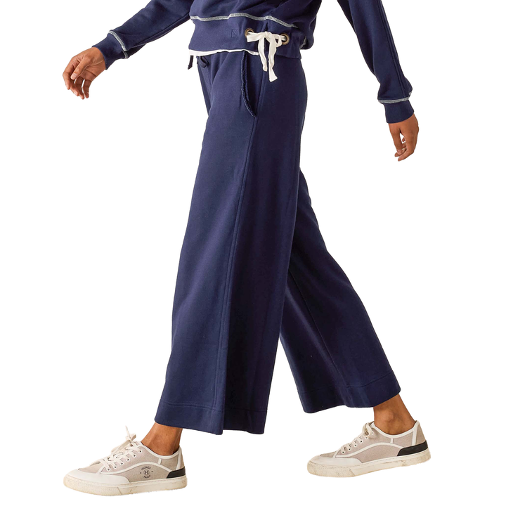 Frenchie Wide Leg Pant Cadet Blue