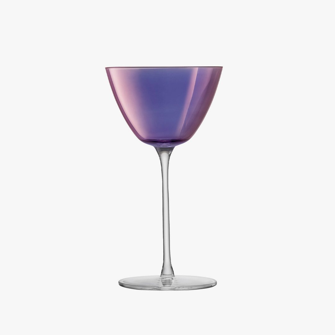 Aurora Martini Glass Polar Violet