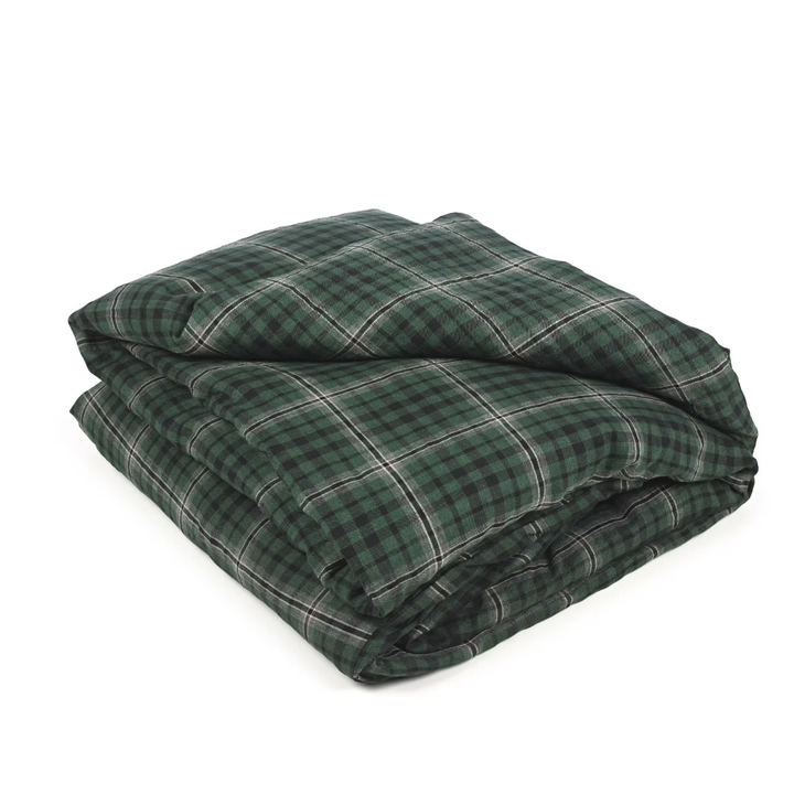 Jack Check Linen Duvet Covers