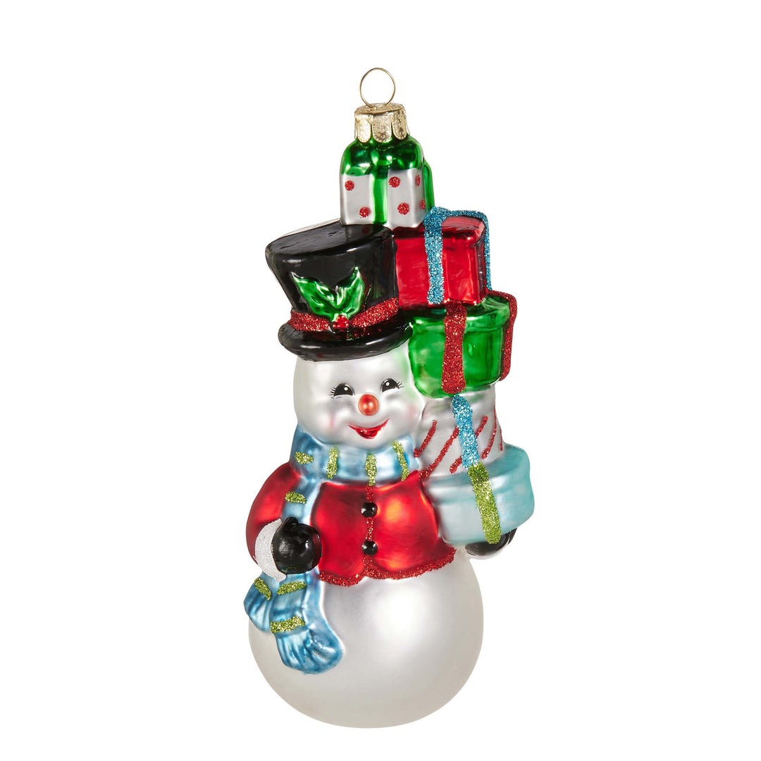 Merry Snowman Ornament Small