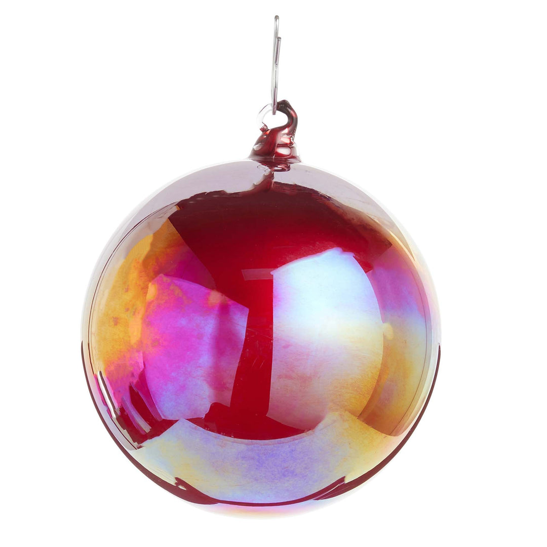 Red Iridescent Ball Ornament