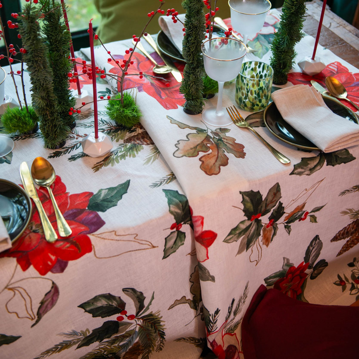 Etoile Square Linen Tablecloth