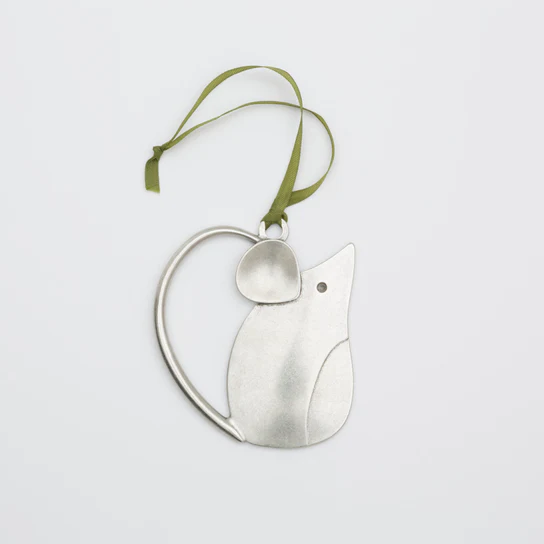 Pewter Mouse Ornament