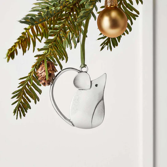 Pewter Mouse Ornament
