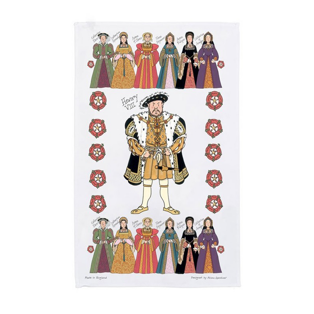 Henry VIII And His 6 Wives Dishtowel