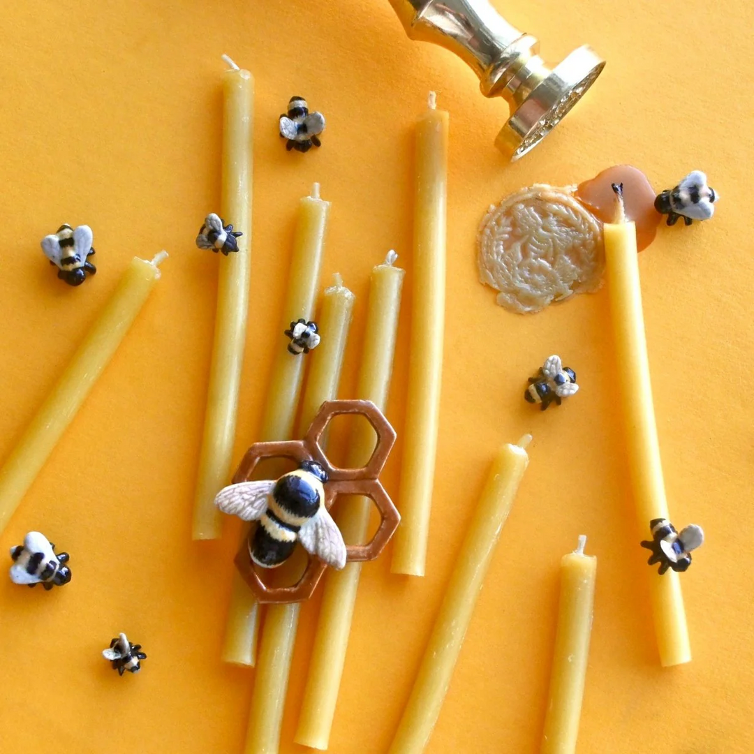 Beeswax Birthday Candle Set Of 10