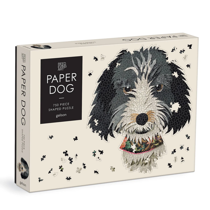 Paper Dog -Shaped- 750 Piece Puzzle