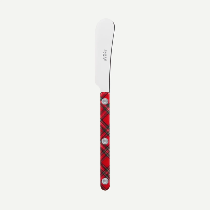 Bistrot Red Tartan Shiny Butter Spreader