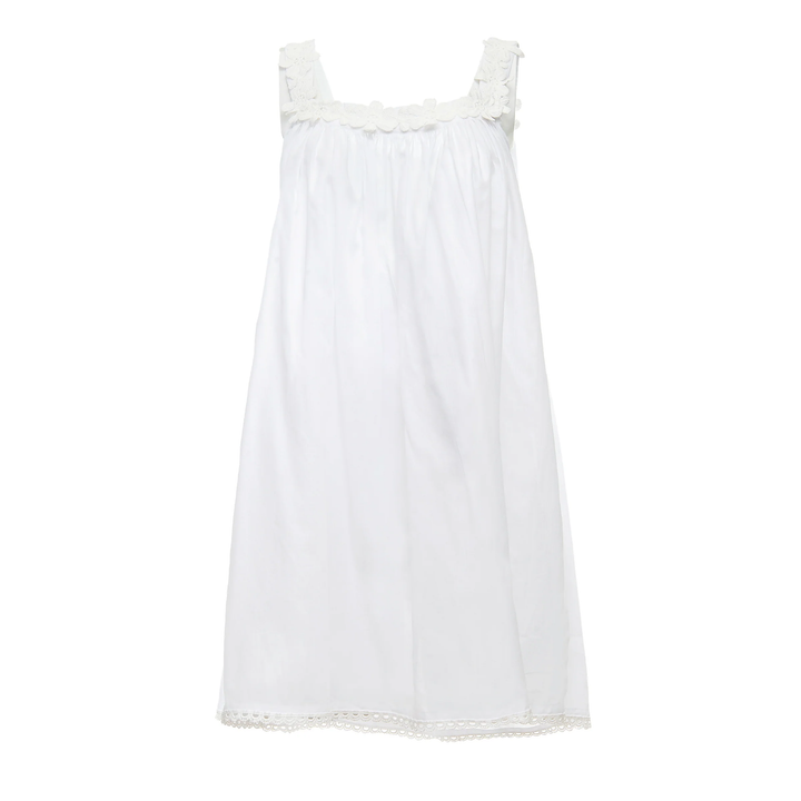 Julia Cotton Tank Nightgown White