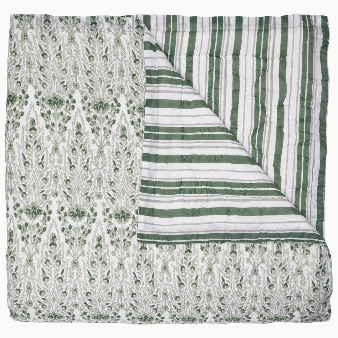 Lina Quilt Dark Sage Queen