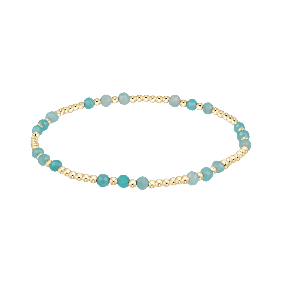 Joy Gem 3mm Bracelet - Amazonite