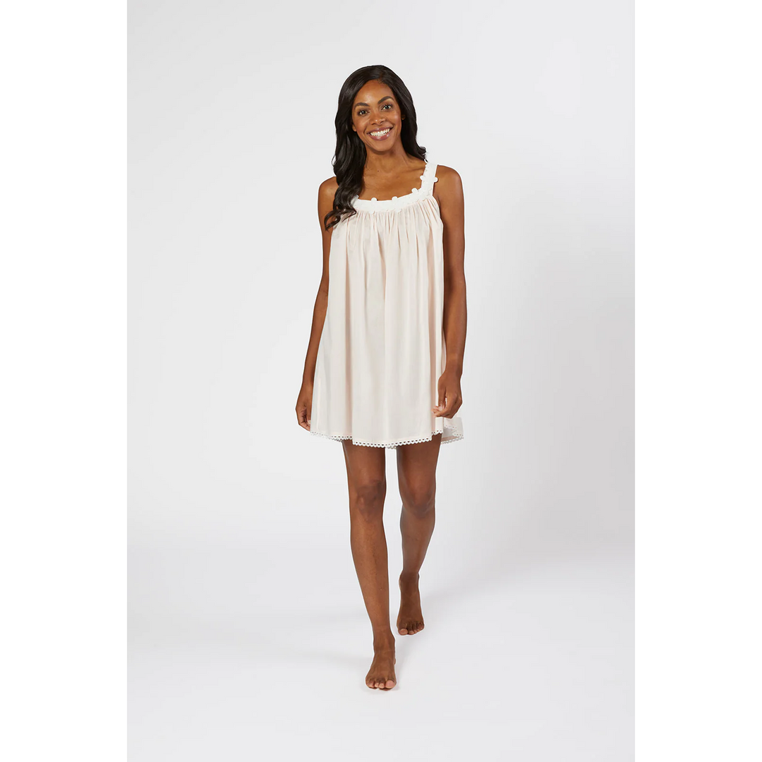 Julia Cotton Tank Nightgown White