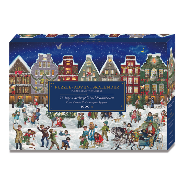 Winter Evening In The Town Advent Calendar Puzzle