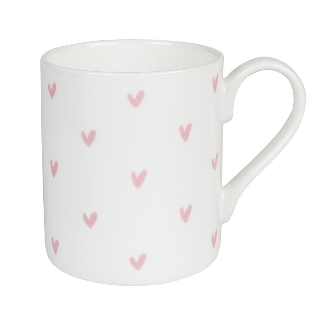 Pink Hearts Mug