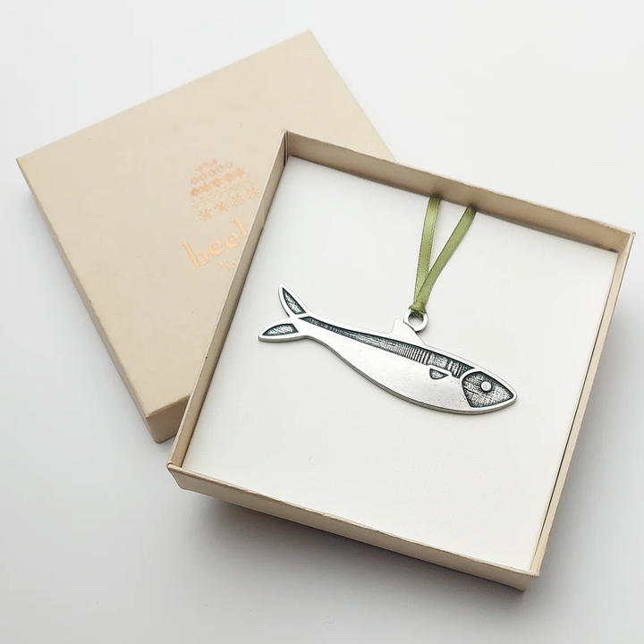Pewter Sardine Ornament