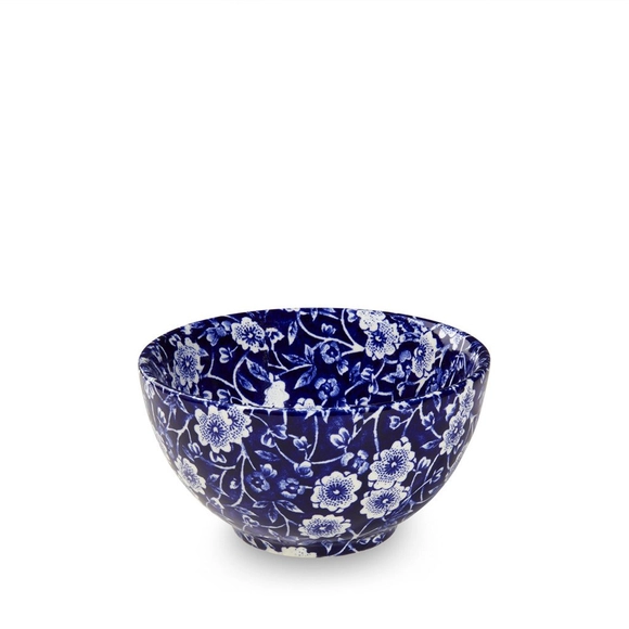 Blue Calico Sugar Bowl By Burleigh