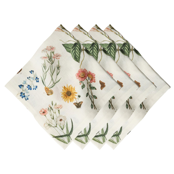 Floral Garden Napkins Set Of 4