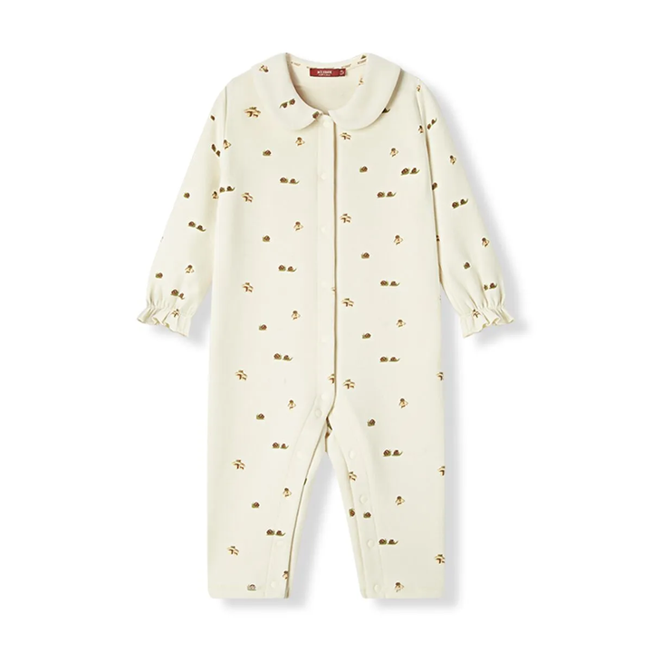 Lil' Mushroom Collared Jumpsuits