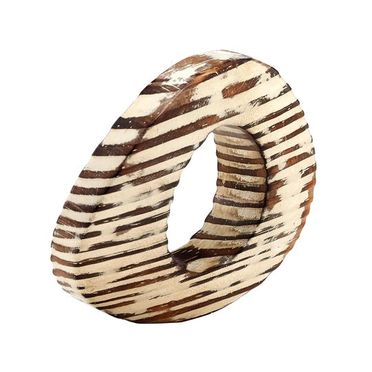 Oval Eye Beige Napkin Ring