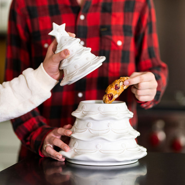 Juliska Berry & Thread Christmas Tree Cookie Jar