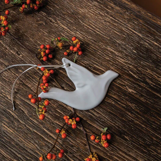 Dove Pottery Ornament By Simon Pearce